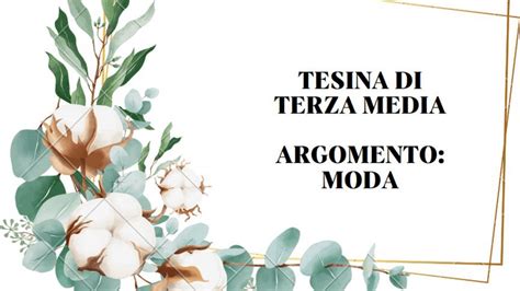 tesina sulla moda con i collegamenti in tutte le materie  